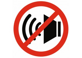Sticker bruit interdit