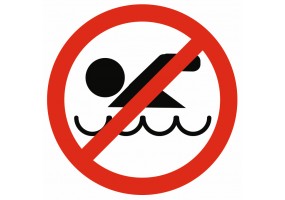 Sticker nage et baignade interdit