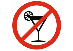 Sticker alcool interdit