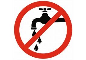 Sticker eau non potable