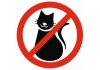 Sticker interdit aux chats