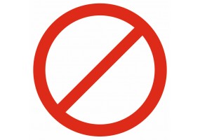 Sticker interdit