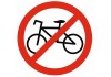 Sticker interdit aux vélos