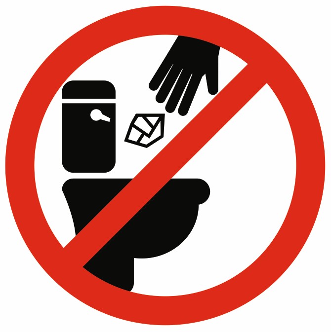 Autocollant Rond Signalétique Toilettes - Achat En Ligne