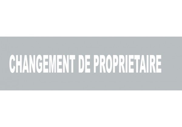 Sticker Changement de propriétaire
