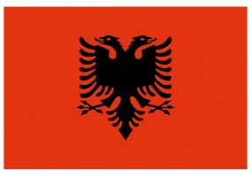 Sticker drapeau Albanie