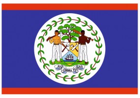 Sticker drapeau Belize