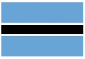 Sticker drapeau Botswana