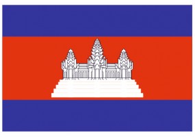 Sticker drapeau Cambodge