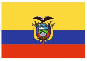 Sticker drapeau Equateur