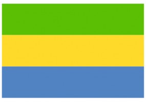 Sticker drapeau Gabon