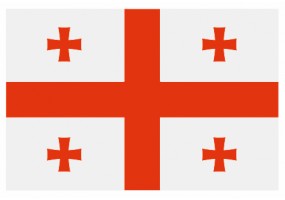 Sticker drapeau Georgie