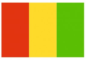 Sticker drapeau Guinée