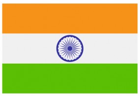 Sticker drapeau Inde
