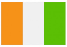 Sticker drapeau Cote d'Ivoir