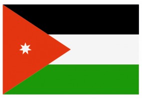 Sticker drapeau Jordanie