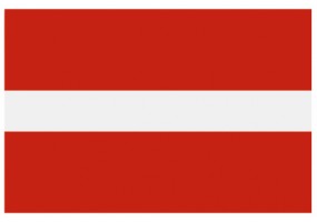 Sticker drapeau Lettonie