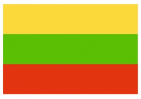 Sticker drapeau Lituani