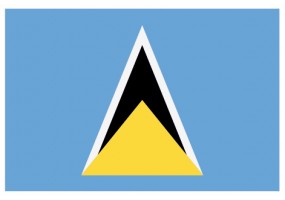 Sticker drapeau Saint Lucie