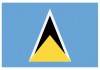 Sticker drapeau Saint Lucie