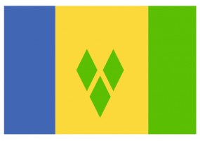Sticker drapeau Saint Vincent et Les Grenadines