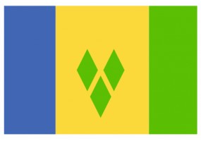 Sticker drapeau Saint Vincent et Les Grenadines