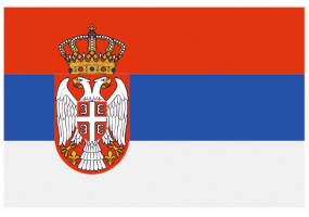 Sticker drapeau Serbie