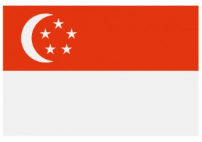 Sticker drapeau Singapour
