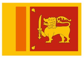 Sticker drapeau Sri Lanka