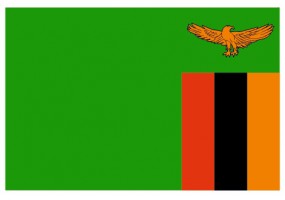 Sticker drapeau Zambie