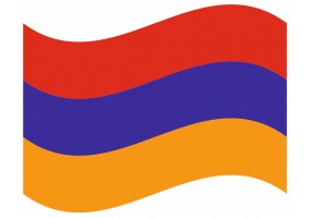 sticker drapeau Flottant Armenie