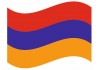 sticker drapeau Flottant Armenie