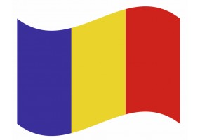 sticker drapeau Flottant Tchad