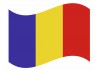 sticker drapeau Flottant Tchad