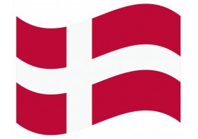 sticker drapeau Flottant Danmark