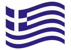 sticker drapeau Flottant Grece