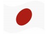 sticker drapeau Flottant Japon