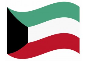 sticker drapeau Flottant Koweit