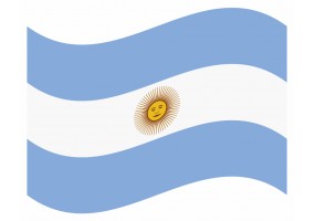 sticker drapeau Flottant Argentine