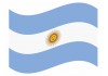 sticker drapeau Flottant Argentine