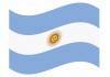sticker drapeau Flottant Argentine