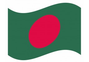 sticker drapeau Flottant Bangladesh