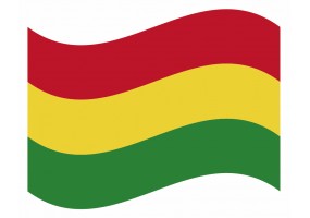 sticker drapeau Flottant Bolivie