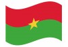 sticker drapeau Flottant Burkina Faso