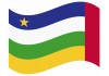 sticker drapeau Flottant République-Centrafricaine