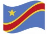 sticker drapeau Flottant République-Démocratique-du-Congo