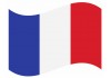 sticker drapeau Flottant France