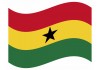 sticker drapeau Flottant Ghana