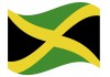 sticker drapeau Flottant Jamaique