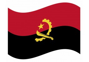 sticker drapeau Flottant Angola